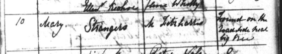 baptism register, text is in article