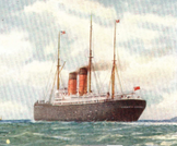 a painting of a steamship